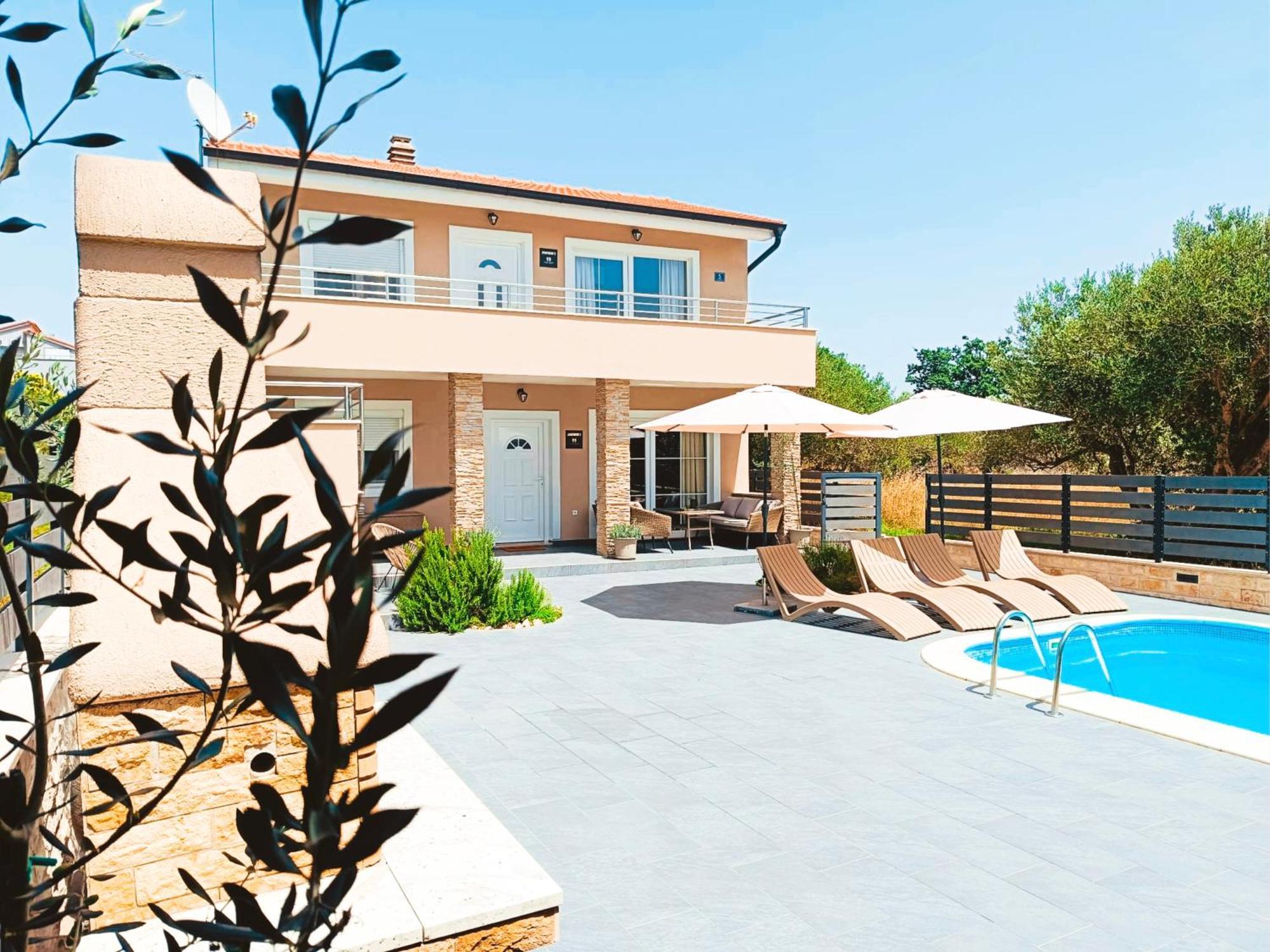 Villa Twins Sukosan With Heated Pool Exteriér fotografie